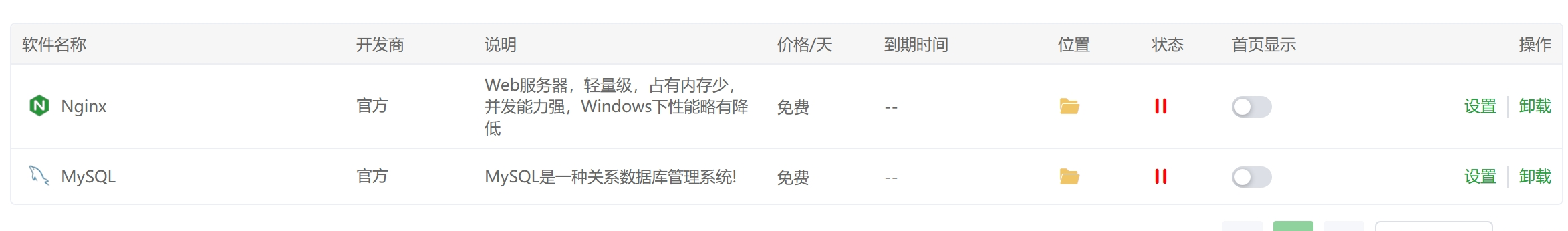 win宝塔mysql和nginx无法卸载和无法启动解决办法