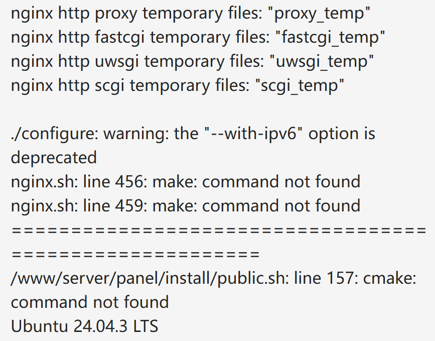 宝塔无法安装nginx,php等插件的解决办法